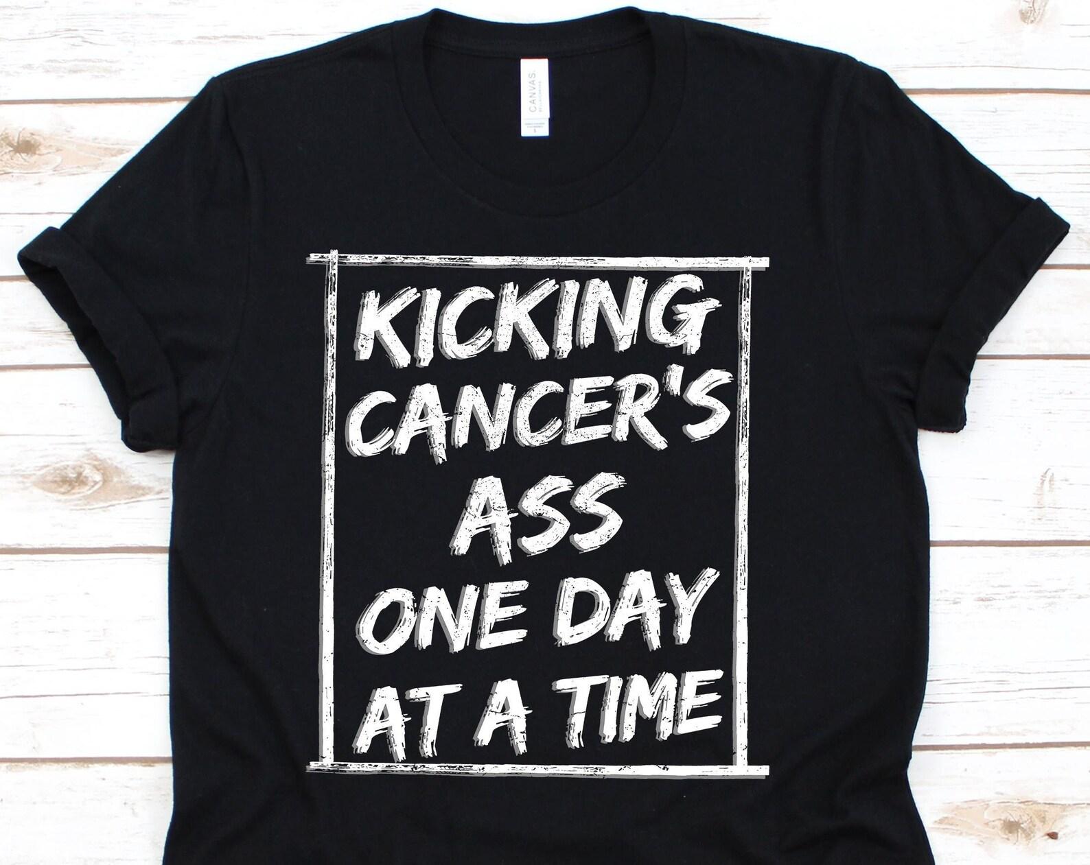 Kicking Cancer, Chemotherapy, Cancer Shirt, Cancer Awareness Month, Cancer Sucks Shirt, Oncologist, Chemotheraphy Shirt S