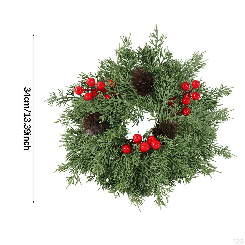 Christmas Candle Ring Decoration Holder for Celebration Kitchen Party Style A