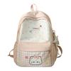 Schoolbag Girl Style Cute Star Schoolbag Female Junior High School Student Campus Cartoon Backpack Large Capacity High Value Backpack