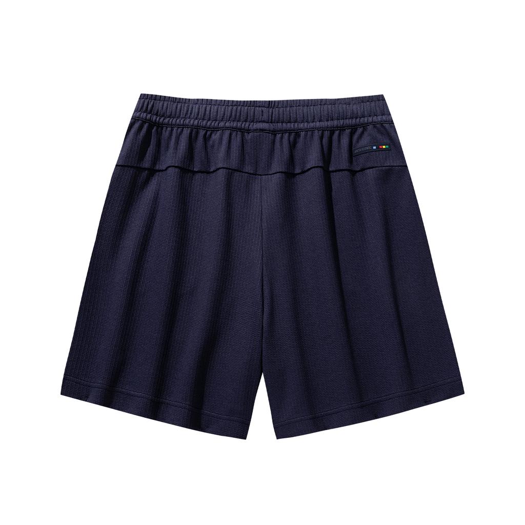 Anta Iconic Lifestyle Series Knitted Five-Point Pants Women shorts Zeus-Blue 162628310-2