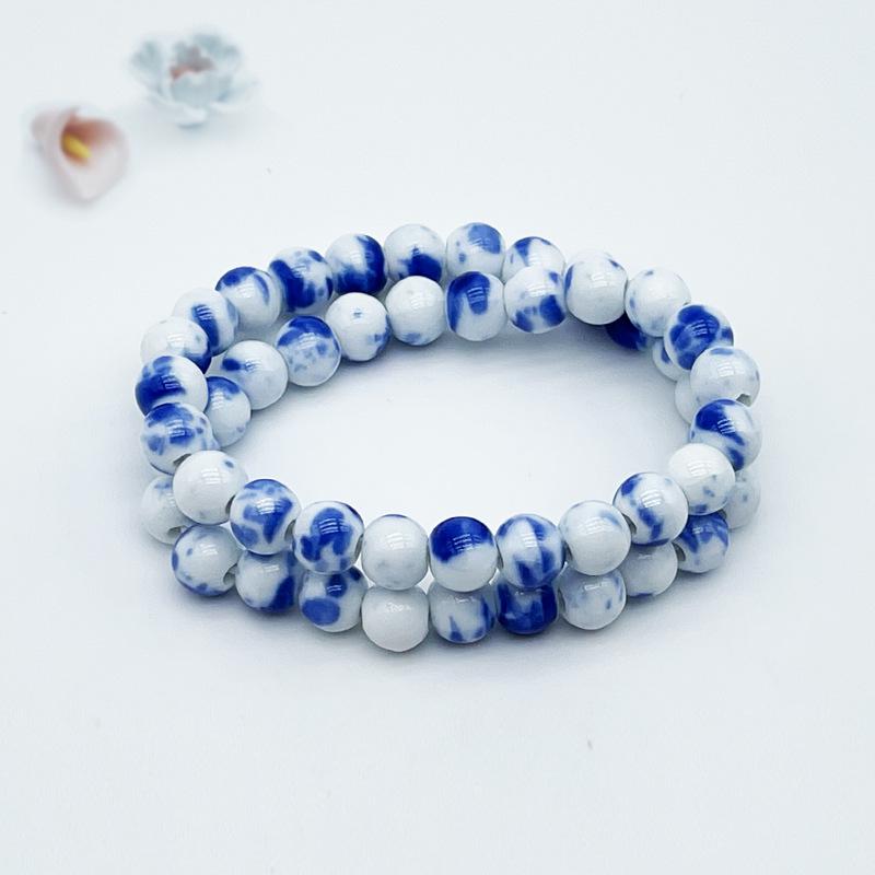 Jingdezhen Keramikarmband: Neuer chinesischer Stil handgefertigter Perlenring