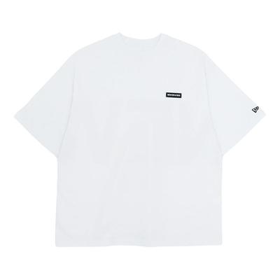 New Era Oversized Short Sleeve Size Size Size CT Zoom Up NER36A4405 T-Shirt, Cotton, White, M, SS, OS, TEE, Logo, White, 251, 14410046,