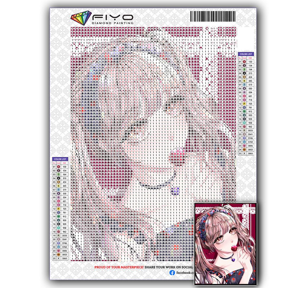 Diamond Painting Kit Maiden Girl 5D DIY Diamond Embroidery Portrait Pictures of Rhinestones Mosaic Decoration