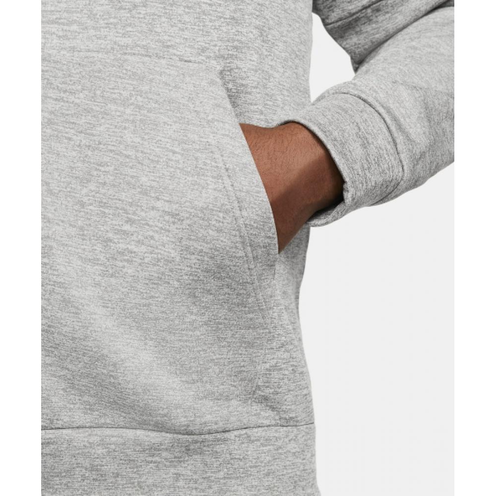 Nike TherMafit Full Zip Fitness Hoodie M Dark Grey Heather Particle Grey Black Dq4831 063