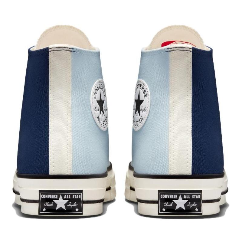 Converse Chuck 70 Nautical Tri-Blocked Lace-up High Top Canvas Shoes Unisex Dark Blue