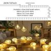 USB/Battery Box Bubble Ball Light String Crystal Bead Ball Fairy String Light Wedding Party Christmas 1.5/3/6M 10/20/40lights