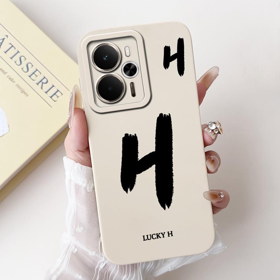 For Readme 14 5G Case RMX5075 Cute Lucky Letters Cover Soft TPU Phone Case For Realme 14X 14 Realme14 T 14T 5G Back Cover Fundas