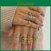 Stylish And Unique Stainless Steel Snake Ring Geometric Open Finger Jewelry For Women