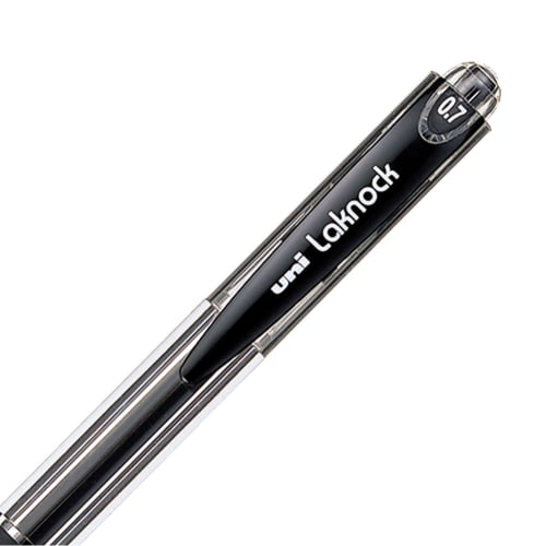 Mitsubishi Pencil Oil-Based Ballpoint Pen Berry Raku Knock 0.7 SN100075P.24 Black 5 Pieces