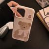 Plush Bear Doll IPhone 15 Apple Phone Case 17promax Suitable for 16 Silicone 13 Pink Soft 12