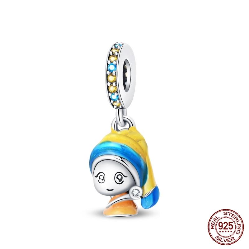 New Copper Fashion Glowing Space Astronaut Spaceship Charms Beads Fit Brand Original Bracelet Diy Jewelry Gift