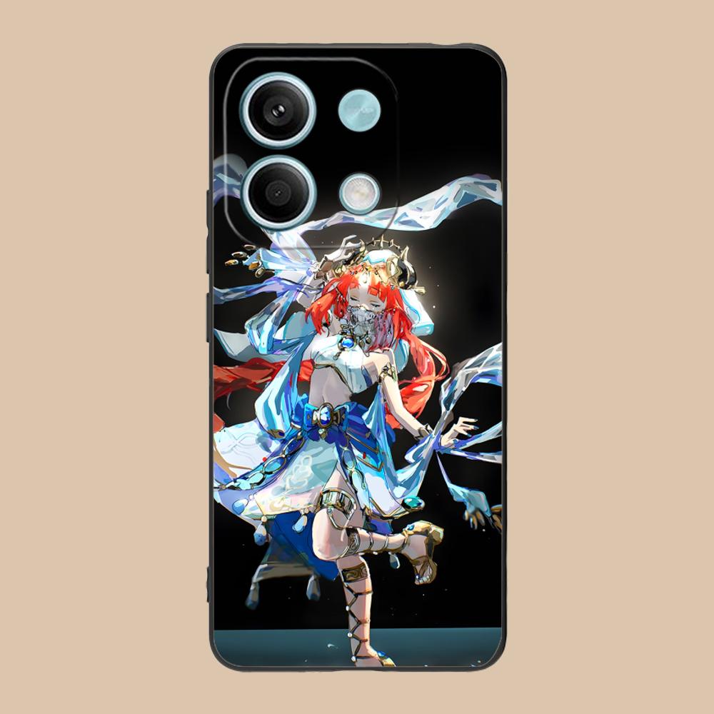 Game GI Nilou Matte TPU Mobile Phone Case for POCO F7 F6 F5 F4 F3 F2 Pro GT C75 C71 C65 C61 C40 Pro Ultra Colorful Cover