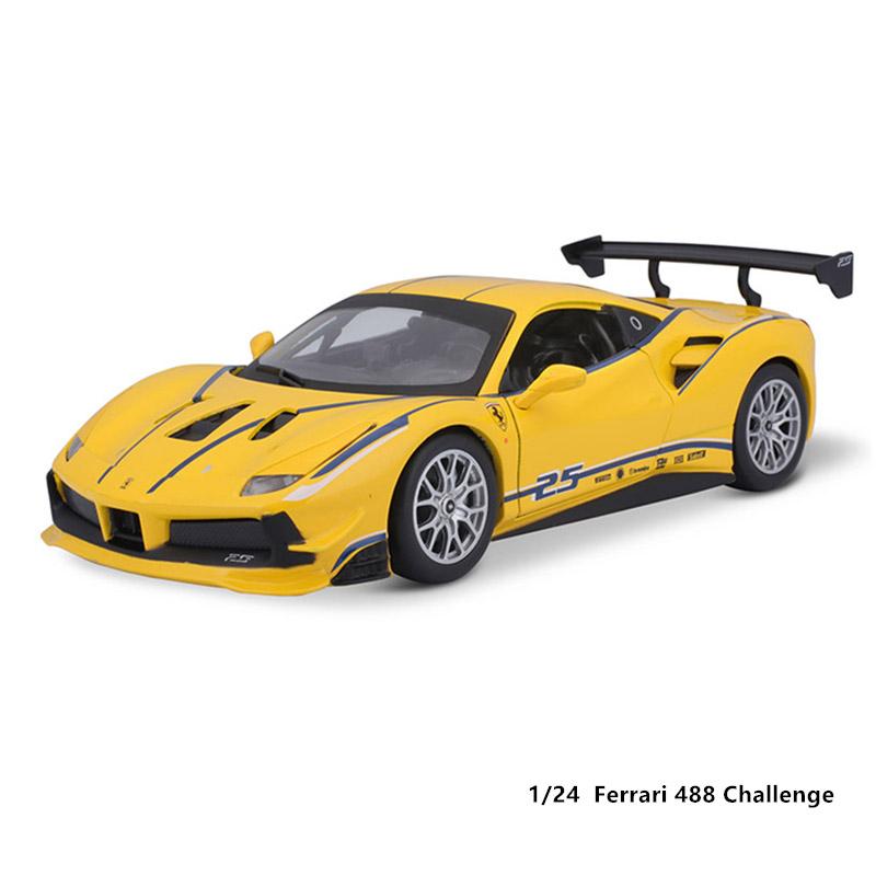 Bburago 1:24 2024 Ferrari 499P LMH FORMULA RACING 250GTO FXXK 458 Alloy Luxury Vehicle Diecast Cars Model Toy Collection Gift