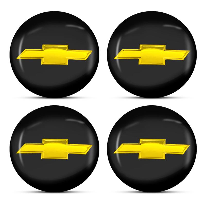 4 szt. 56mm Stop Aluminium Naklejka na Piastę Koła Samochodowego Dla Chevrolet Cruze Malibu Sail Spark Captiva Equinox Trax Tracker AVEO Lova Akcesoria RV