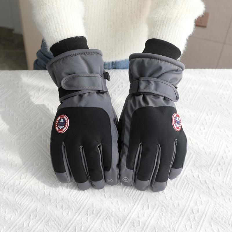 Unisex Winter Ski Gloves: Touchscreen, Thick Velvet, Waterproof, Non-Slip for Outdoor Cycling