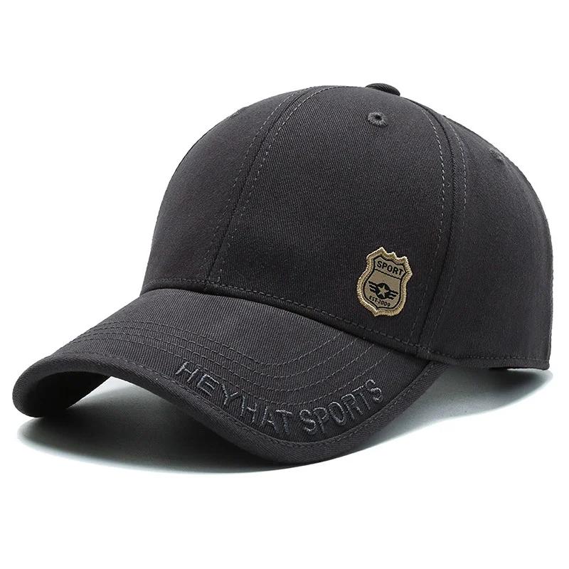 New Big Size Cotton Baseball Cap Unisex Adjustable Snapback Outdoors Sports Hat Curved Brim Sunscreen Shading Truck Driver Cap