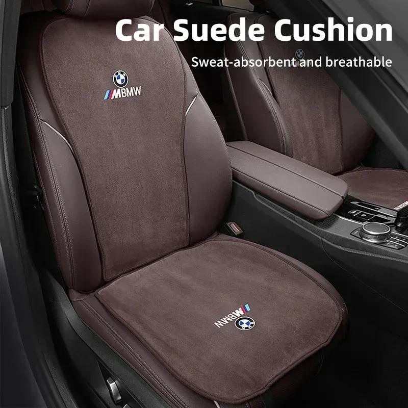 -Winter Autostoelhoes Suede Warm Voor- en Achterbankkussen Beschermer Accessoires Voor BMW 3 5 Serie X1 X3 X5 G30 G20 F48 G01 G05