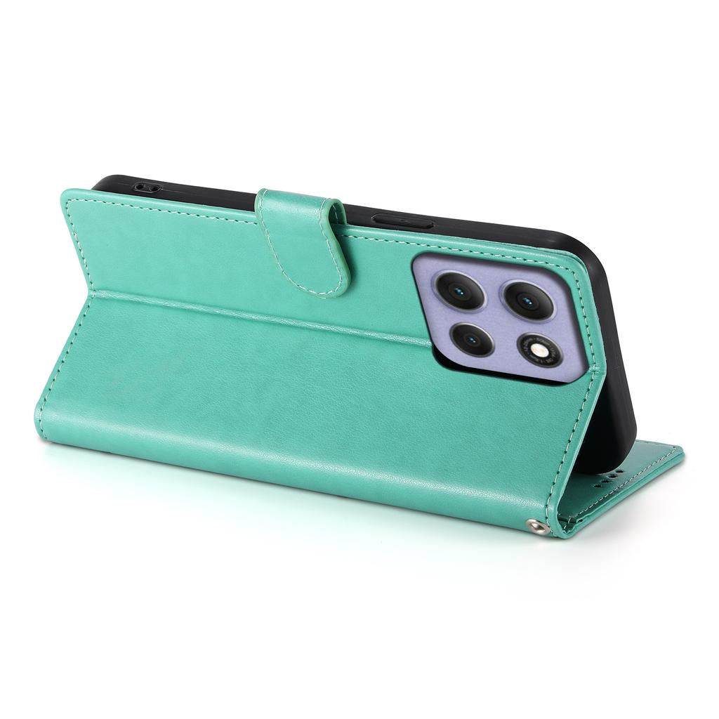 Für Motorola Moto G86 5G Brieftasche Hülle Schmetterling Floral Prägung PU Leder Handyhülle mit Handschlaufe