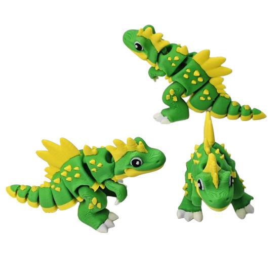 3D Printed Spinosaurus Figurine Movable Joints Dinosaur Stress Relief Dino Fidget Toy Home Office Desktop Decoration Ornament