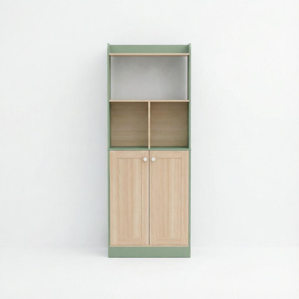Modern Tall Cabinet with Display Area, Versatile Storage Cabinet, Slim Accent Cabinet, Living Room Cabinet (only with living room cabinet)