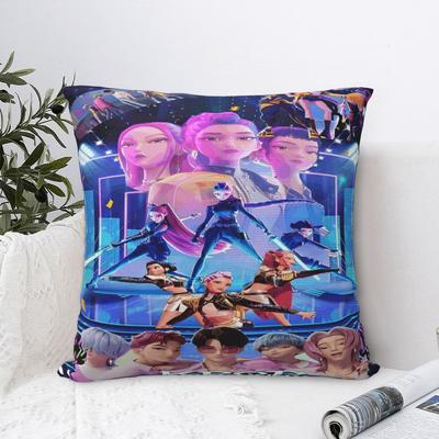 Neuer Stil Home Kpop Dämonenjäger HuntrixDekor Kissenbezüge Stuff Kissenhüllen Quadratisch Multi-Größe