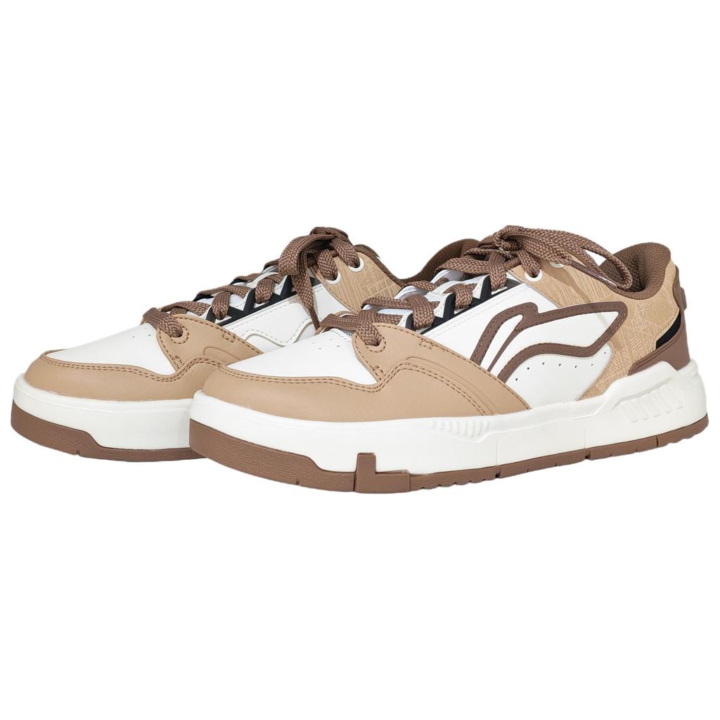 Li Ning Common 80s Classic Fashion Retro Versatile Thick Sole Increased Height Comfortable Non-Slip Wear-Resistant Low-Top Skate Shoes AGCV269-3