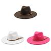 Vintage Wool Felt Fedora Hat With Wide Brim For Outdoor Travel And Casual Wear