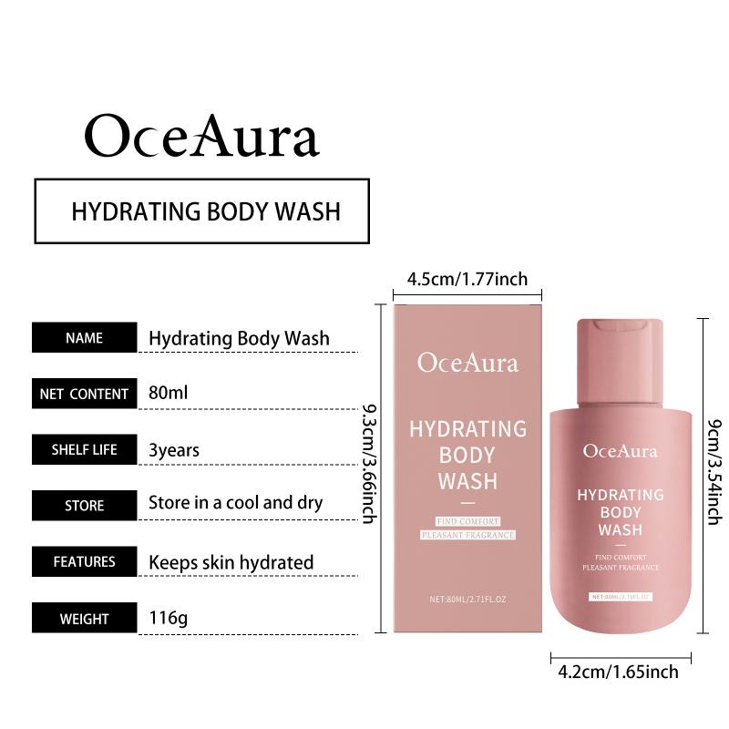 Oceaura Soothing Body Wash Shower Gel Fragrance Gentle Refreshing Moisturizing Body Wash