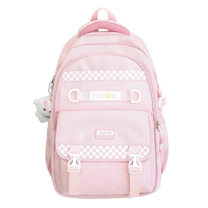 Stylish Multi-layer Student Backpack Without Charm