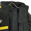 PUMA 90s Old Hit Union Logo embroidery Hooded Batting coat L Black series Men's Used