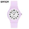 Sanda Fashionable Waterproof Quartz Watch for Students - Ideal for School, Parties, and Exams