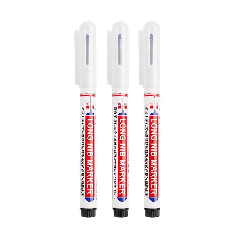 White Marker Pens 0.7/1.0/2.5mm Waterproof Oily Permanent Paint Pen Markers for Wood Rock Plastic Leather Glass Metal Ceramic