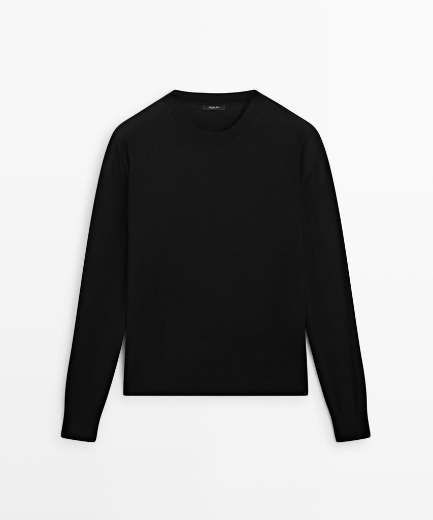 Masimodutti Wool Blend Fine Knit Sweater