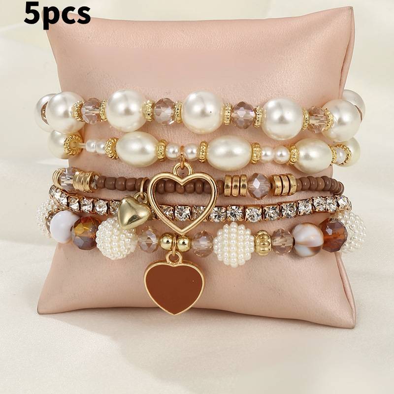 Handmade Pearl Bracelets For Women Geometric Style Fashion Perfect Gift For Her