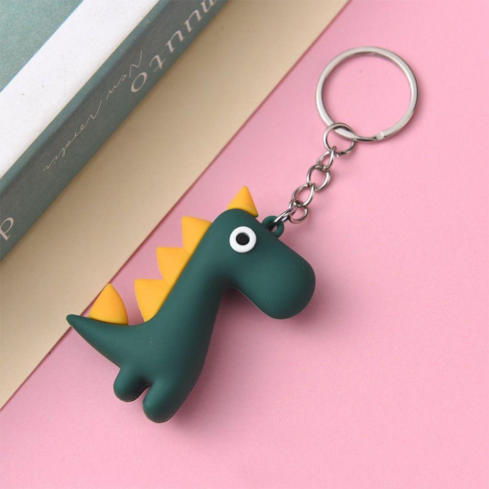 Niedlicher Schlüsselanhänger Cartoon Kleiner Dinosaurier Taschenanhänger Anhänger Hohe Qualität Mini Schlüsselanhänger