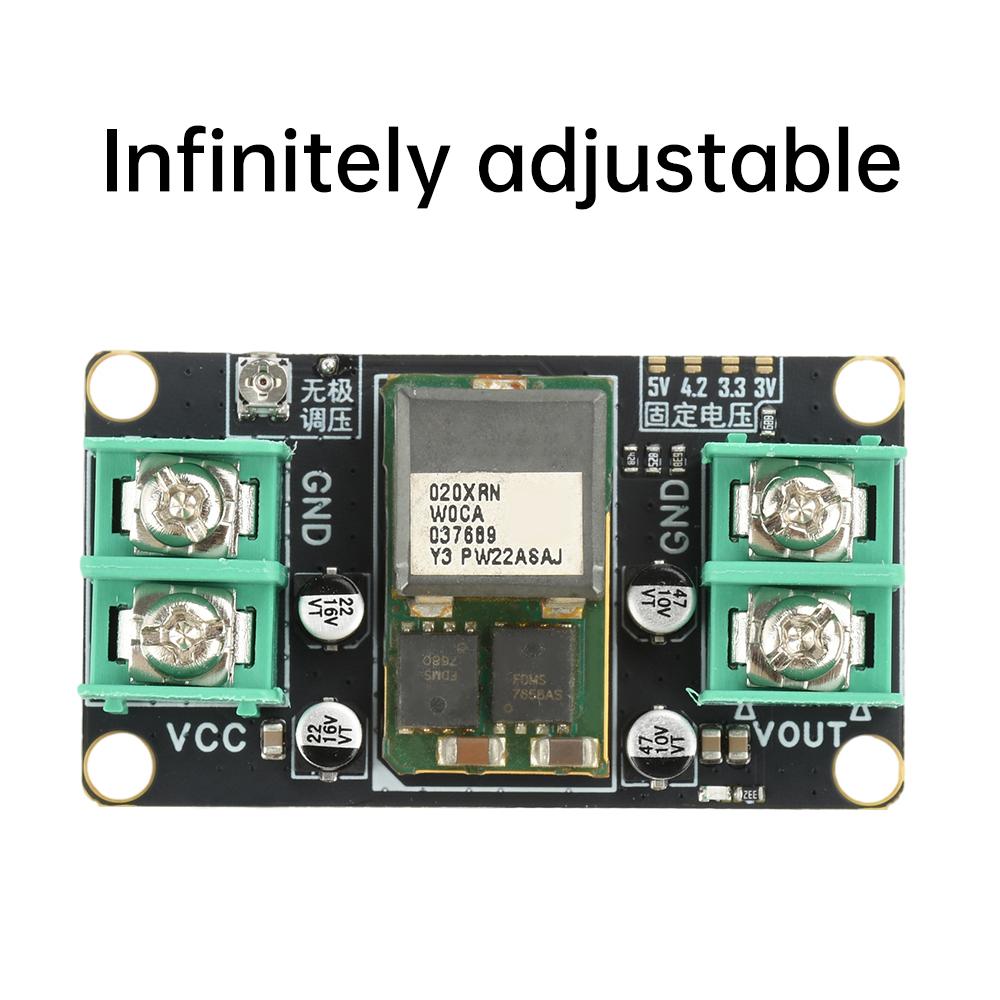 DC 9-14V DC-DC 5V/Stepless Adjustable High-Power 20A (Max) Stabilized Power Module Industrial Grade DC Step-Down Module
