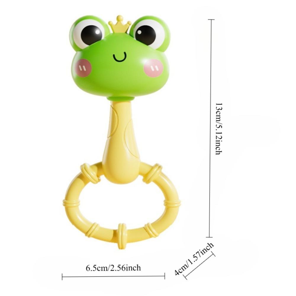 Frog Sensory Toy, Interactive & Sand Shaker with Sound, Soft Grip, Vibrant Colors, Easyclean, Playful Design, Learning Gift