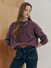 MAXZA Color Sequin Mix Raglan Round Neck Knit