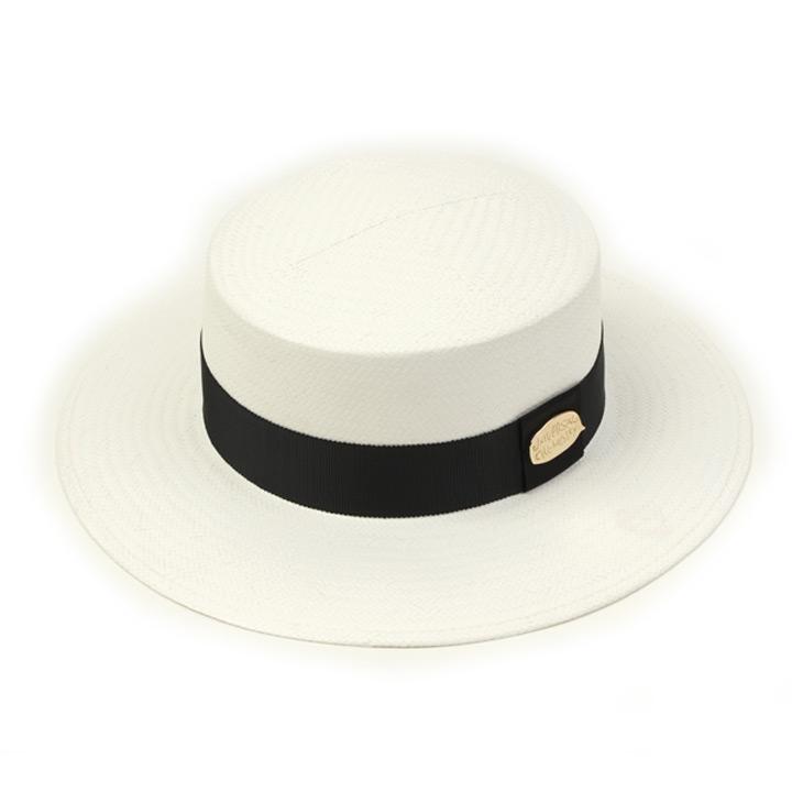 Yunibeosyeolkemiseuteuli White Flat Long Panama Hat Gd Panama Hat