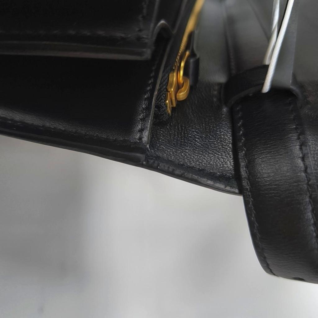 [Occasion] Sac Tofu en Cuir Boucle Dorée Polie Classique Sac Bandoulière Sac Bandoulière Moyen - Bon #1OLS3MY