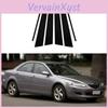 6 Window Pcsset Door Car Pillar Posts Door Trim Cover Stickers Exterior Fit For Mazda 6 Sedan Prefacelift 2003 2004 2005 2006 2007