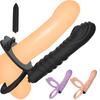 Podwójna Penetracja Penis Wibrator Dildo Zabawka Seksualna Dla Kobiet Mężczyzn Analny Łechtaczka Korek do Tyłka Sklep Seksualny Punkt G Masaż Wagina Gra dla Dorosłych