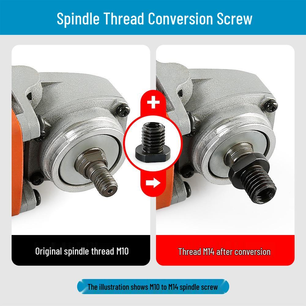Angle Grinder Conversion Adapter Set: M10 To M14 External Thread, M16 Thread Polisher Accessories
