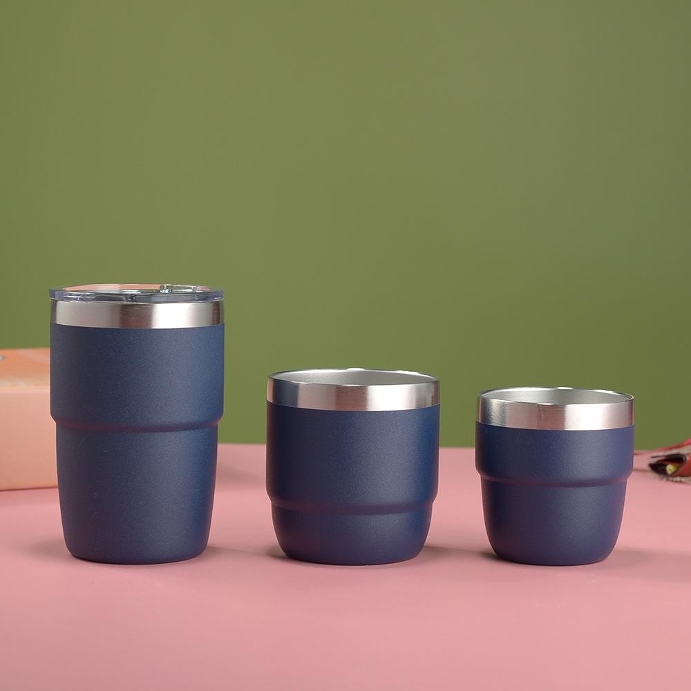 Cross-border 4oz Mini Rambler: Double-layer 304 Stainless Steel Vacuum Insulated Coffee Cup, Hot & Cold