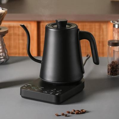 Smart Temperature Control Electric Kettle with Long Spout for Hand Drip Coffee, 110V/220V, Keep Warm Feature