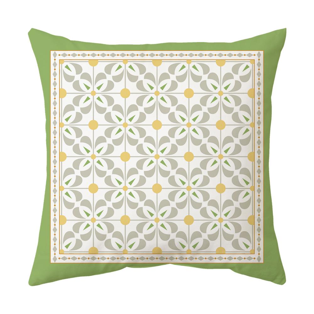 Față de pernă decorativă imprimată galben pentru casă, mașină, canapea