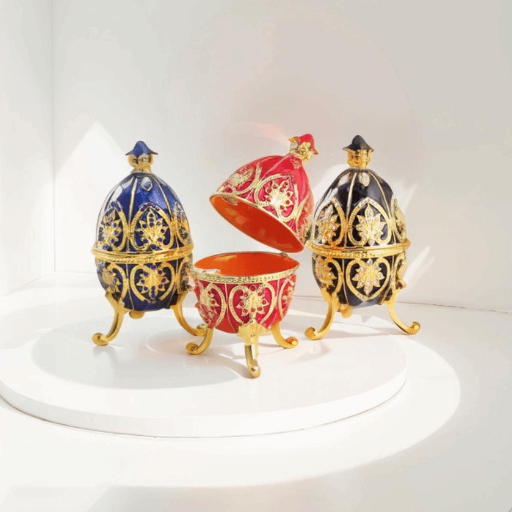 European Style Easter Egg Ornament Zinc Zinc Zinc Alloy Jewelry Organizer Earring