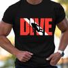 New Fashion T Shirt for Men Casual Short Sleeve Hip Hop Streetwear SCUBA Dive Print Tee Shirt Pullover Mens Women T-shirt Tops
