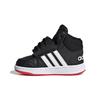 Neo Hoops 2.0 Mid Leather Breathable Mid Top Vintage Basketball Shoes Black White Red Infant And Toddler FY9291