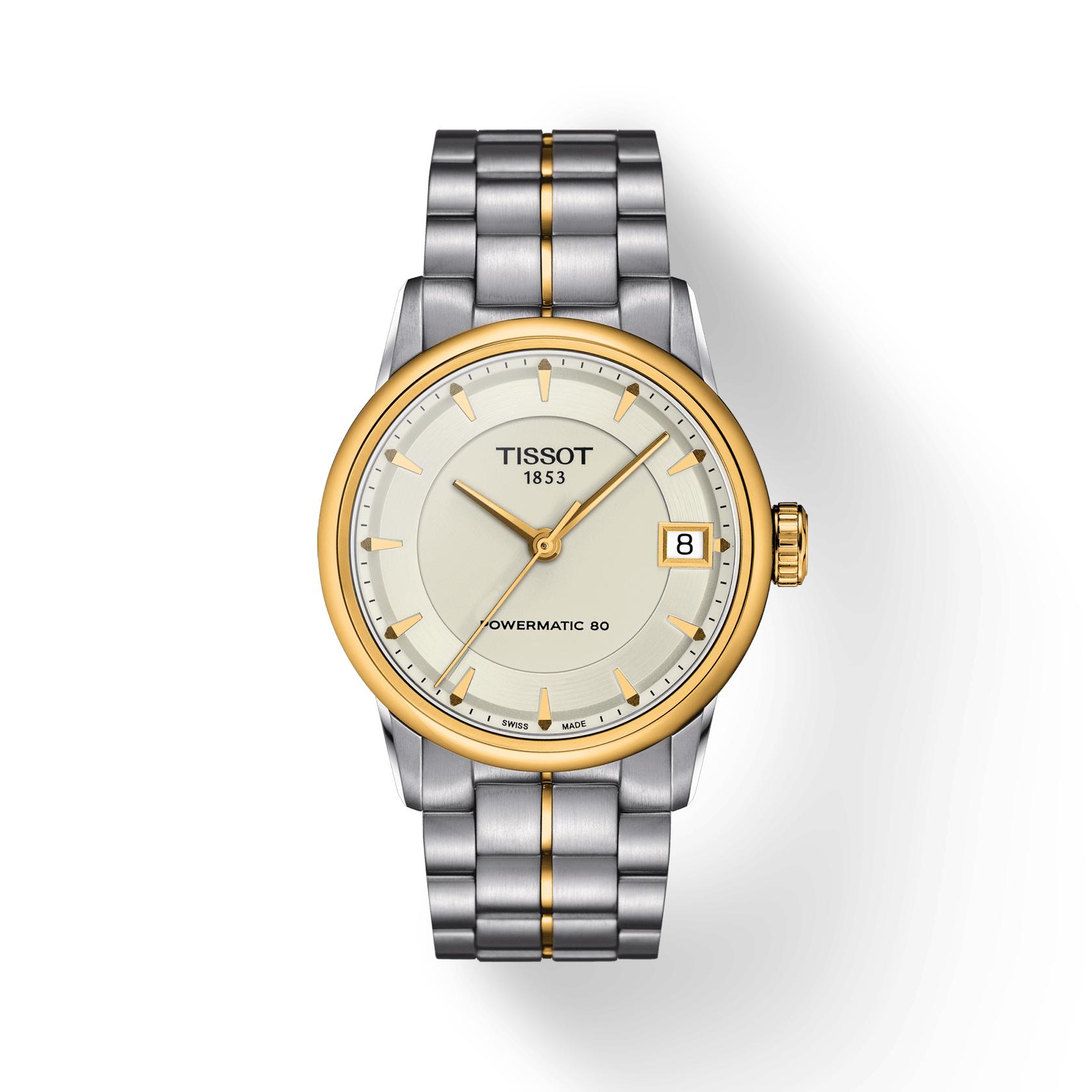 TISSOT  Montre de mode pour homme en acier inoxydable &agrave; cadran ivoire T086.207.22.261.00 ivoire